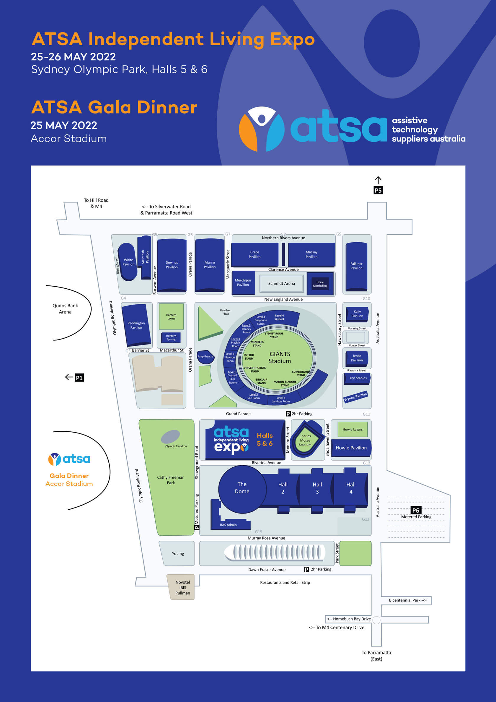 ATSA Expo Sydney 2022 gala dinner sitemap