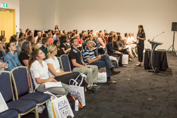 A room full of visitors attending a Seminar program session at Brisbane ATSA Expo 2019