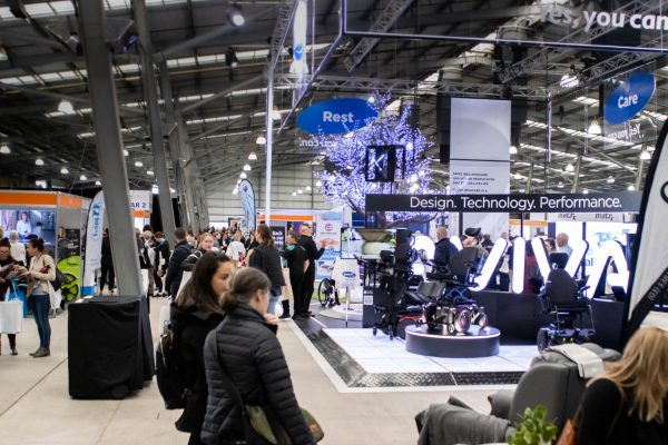 An image of visitors on the expo floor