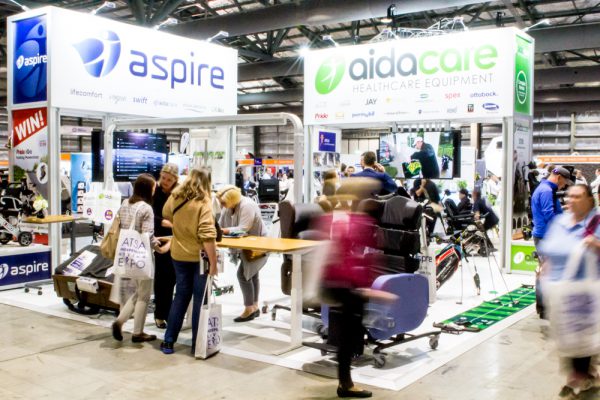 Crowd of visitors at Aidacare expo stand at Sydney Expo 2019 photo gallery